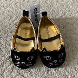 Old Navy Cute Black Cat Baby Shoes (6-12m) (NWT)